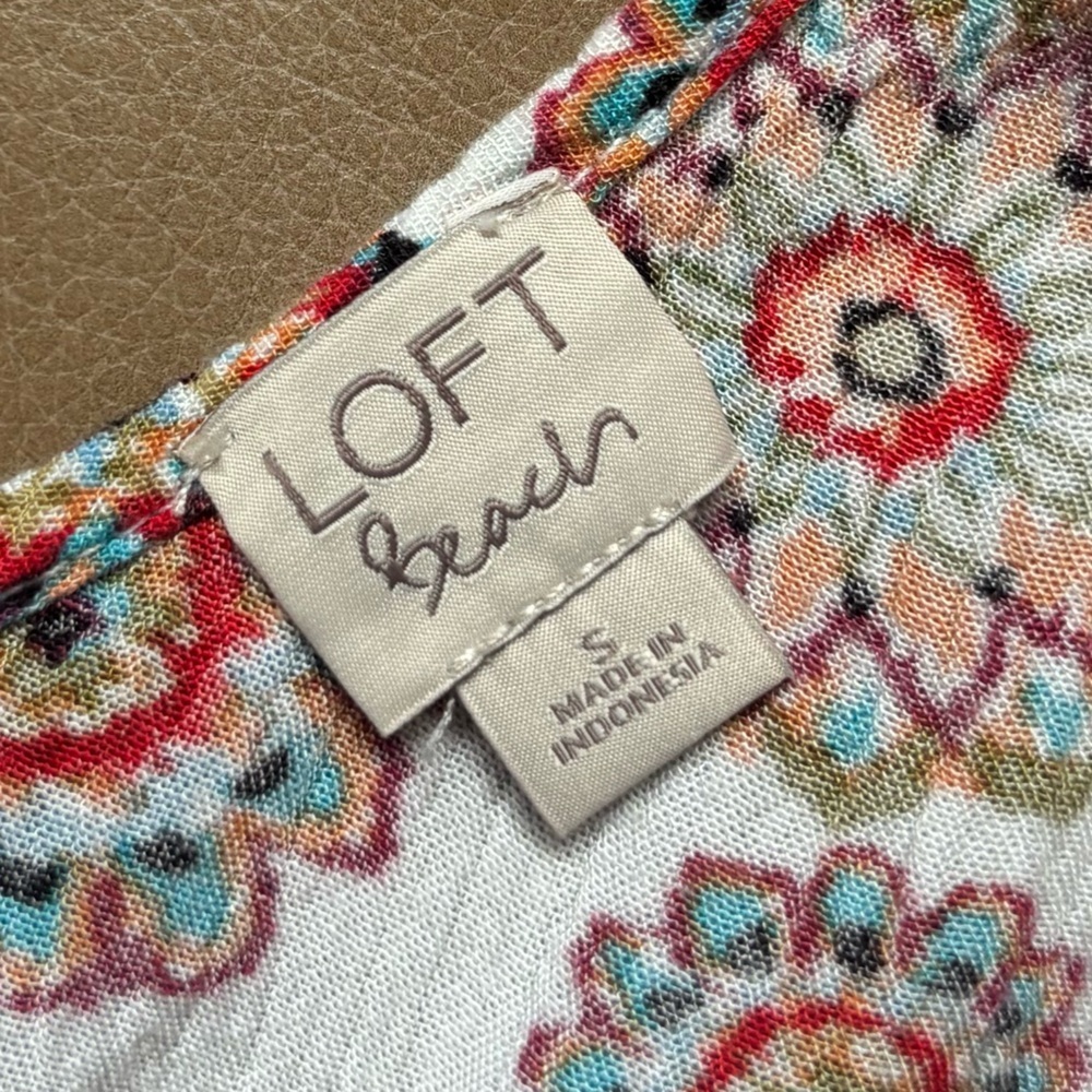 LOFT Multicolor Floral Patterned dress - Picture 3 of 4